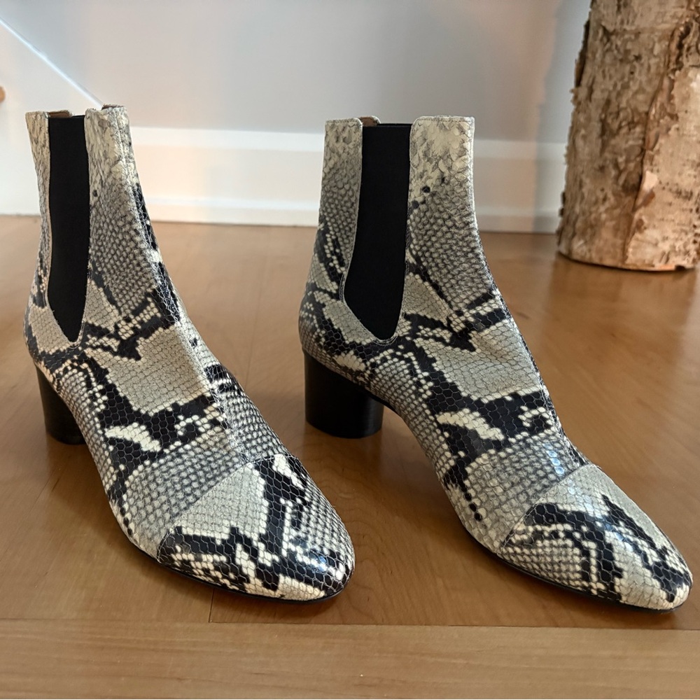 New Isabel Marant Danae Snakeskin Boots Sz US 9 EU 40